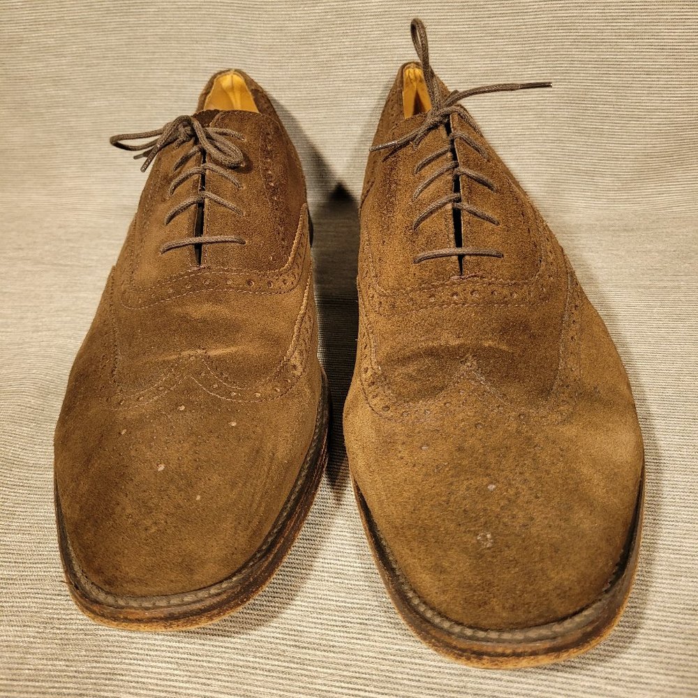 Charles Tyrwhitt Brown Suede Oxfords, size 12.5 US